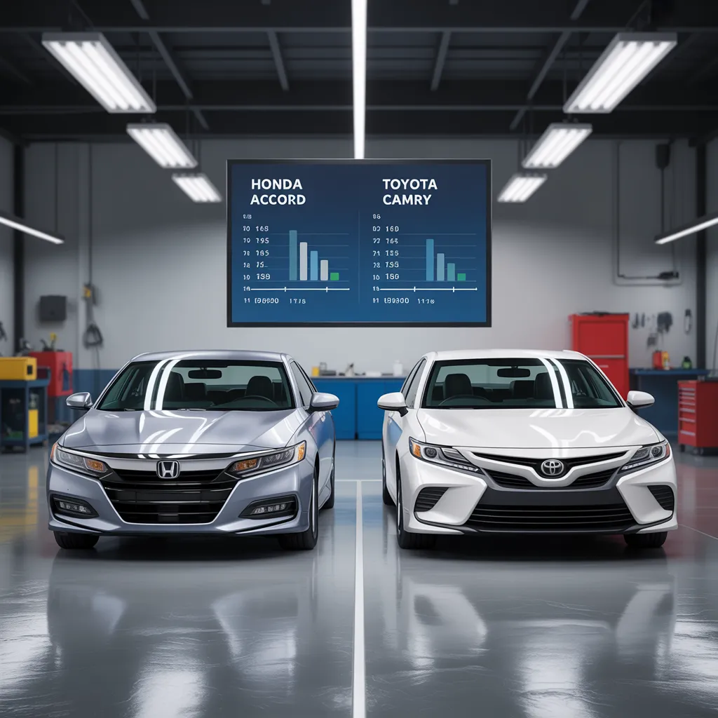 How many miles does a Honda Accord last compared to Toyota Camry, showing long-term reliability and durability of both sedans.
