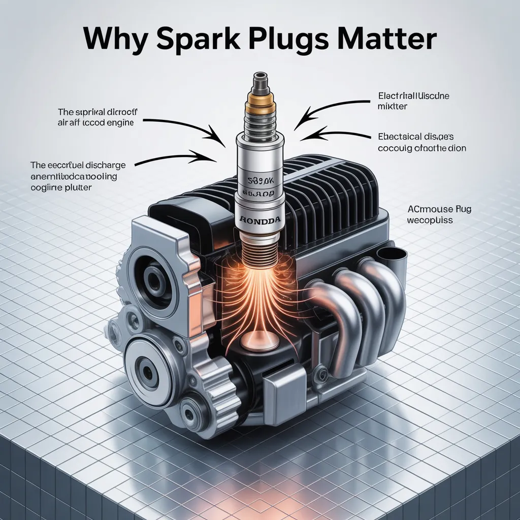 Illustration showing how spark plugs work inside an engine – highlighting their role in ignition for Honda Accord maintenance. Ideal for understanding when to replace spark plugs in Honda Accord.