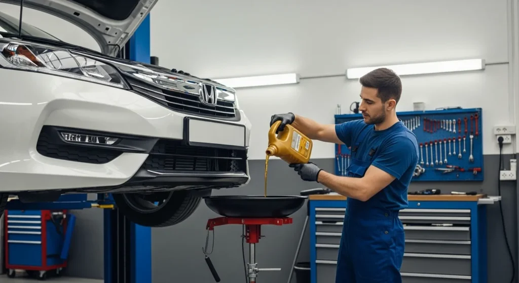 2016 Honda Accord Sport Oil Type shown with popular 0W-20 full synthetic motor oil brands for better engine performance