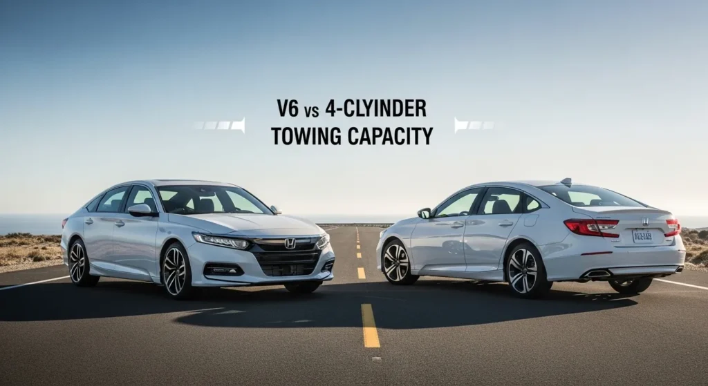 Honda Accord V6 and 4-cylinder models compared for towing power — Can a Honda Accord pull a trailer.