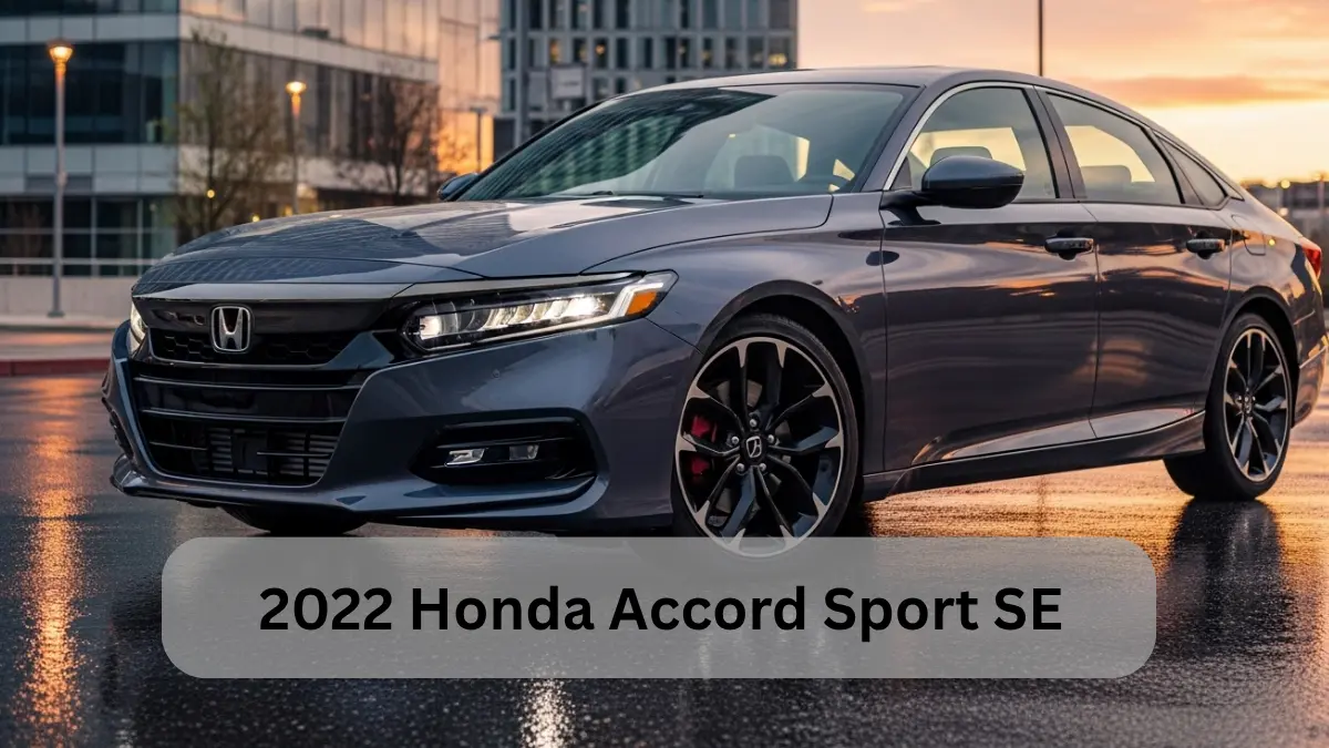 2022 Honda Accord Sport SE parked outdoors showcasing sleek design and sporty exterior styling