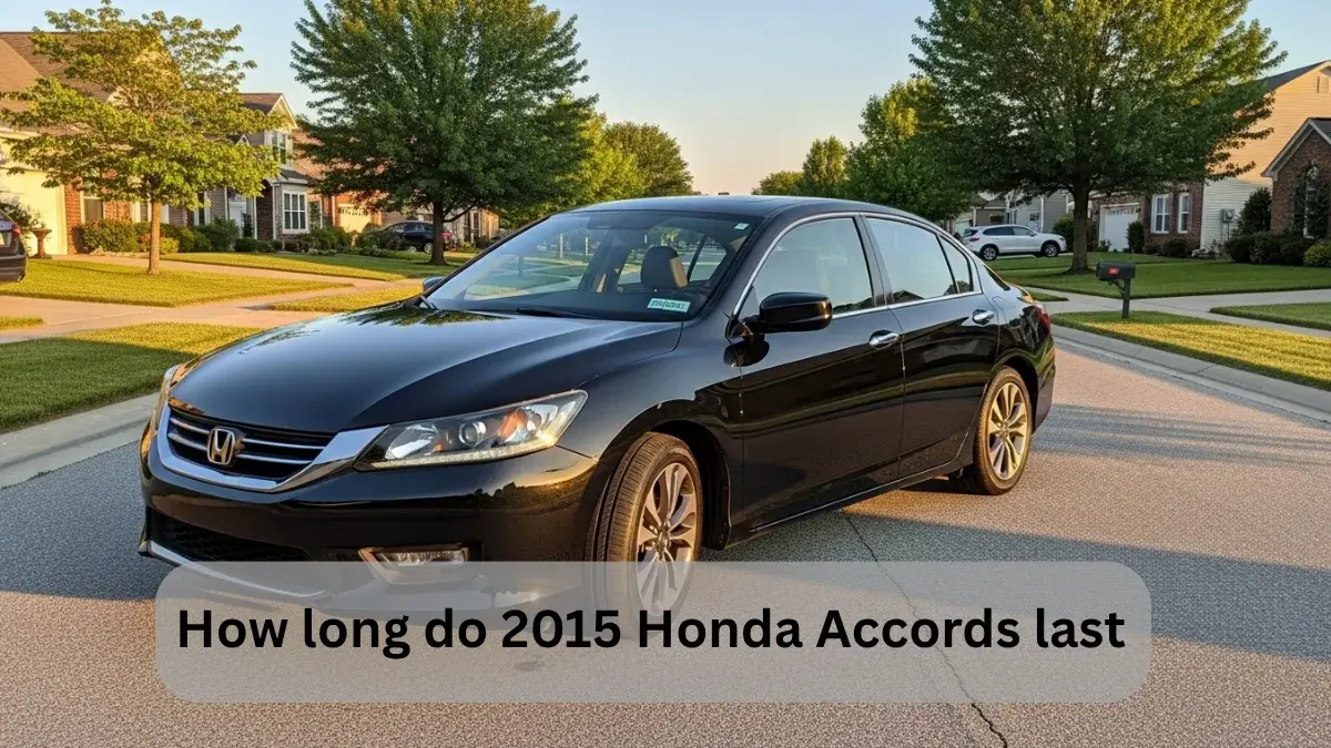 Black 2015 Honda Accord parked on suburban street showing durability and style – how long do 2015 Honda Accords last.
