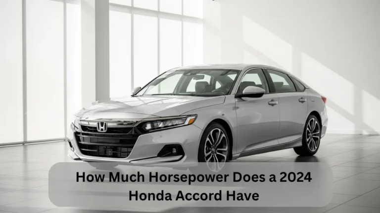 How Much Horsepower Does a 2024 Honda Accord Have — sleek silver Honda Accord showcasing modern performance design.