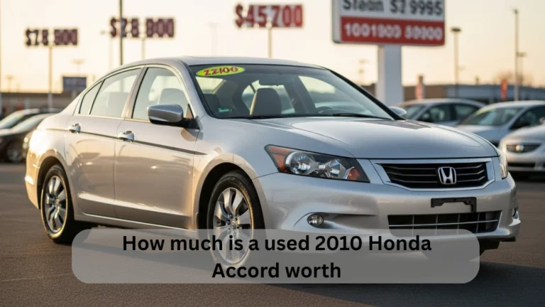 Used 2010 Honda Accord parked at dealership showing real market value – how much is a used 2010 Honda Accord worth
