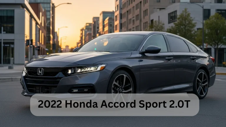 2022 Honda Accord Sport 2.0T parked on city street showcasing sleek exterior and modern design.