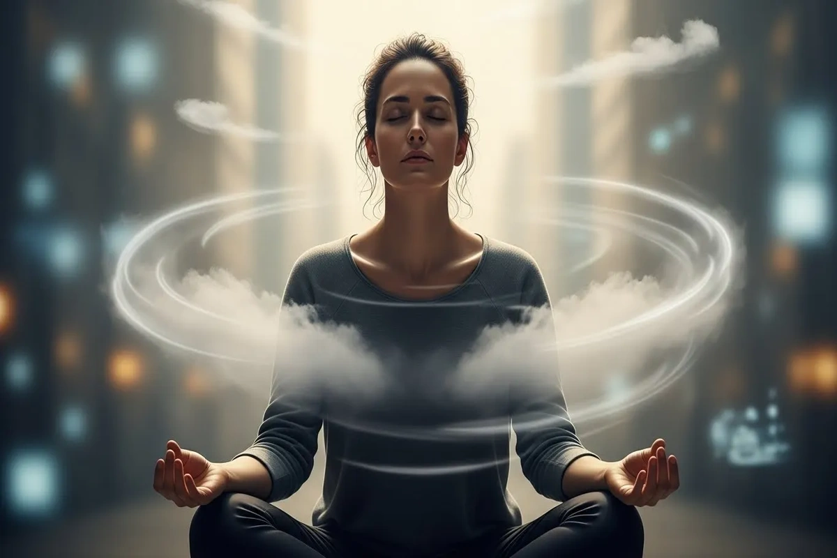 Stormuring birds creating mesmerizing patterns in twilight sky at sunset.